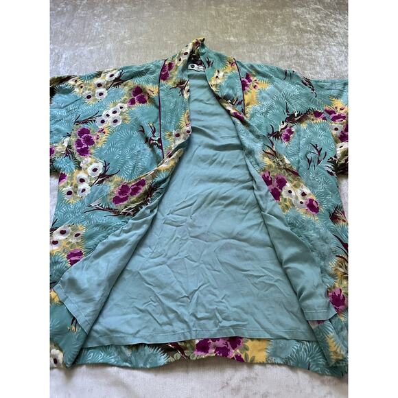 FLOREAT Loved By Anthropologie Women's Floral Rayon Kimono Jacket Size XS/S - Picture 14 of 16